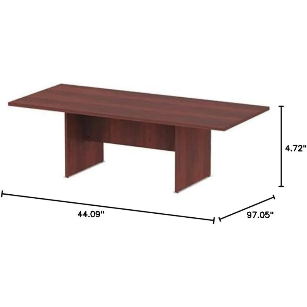 Alera ALEVA719642MC 94.5 in. x 41-3/8 in. x 29.5 in. Valencia Series Conference Rectangle Table - Medium Cherry